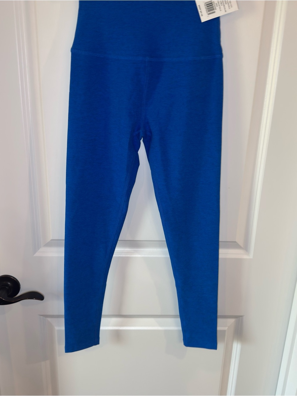 Beyond Yoga Spacedye Caught In The Midi High Waisted Leggings in Court Blue - Picture 4 of 7